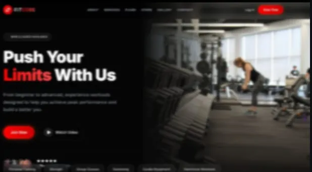 Academic website user interface layout showcase